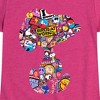 Girls' - Peanuts - Snoopy Silhouette Pattern Fitted Short Sleeve Graphic T-Shirt - 2 of 4