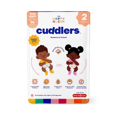 Happy Hues Cuddlers Disposable Diapers Trial Pack - 14ct