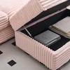 Sapphtopaz Couches for Living Room 3-Seater Sofa Couch Upholstered Sofa Bed with 4 Matching Toss Pillows Sleeper Sofa for Bedroom,Apartment - 2 of 4