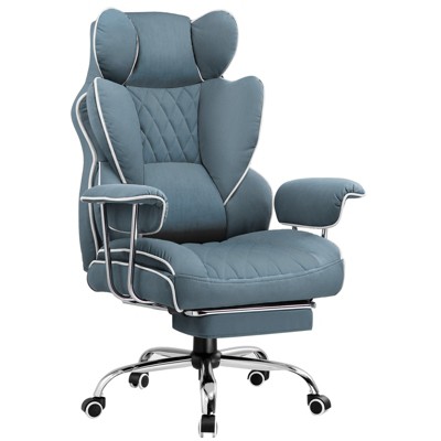 GTRACING Big and Tall Chair, Ergonomic Office Chair, Outward Fixed Soft Armrests and Footrest