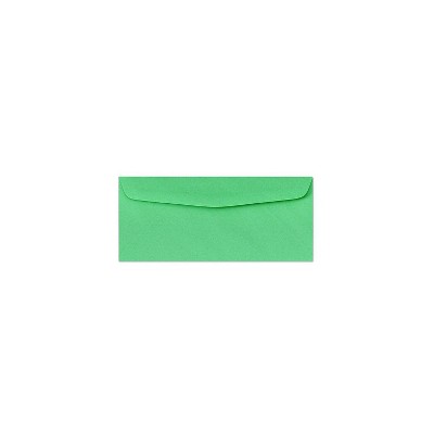 LUX 4 1/8" x 9 1/2" #10 60lbs. Bright Regular Envelopes Green 4260-12-50