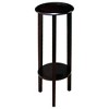 Round Accent Table with Lower Shelf and Wood Finish ¨C Perfect for Small Spaces - 2 of 4