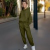 Dalix Butterfly Embroidery Sweatsuit Set Hoodie Jogger Soft Fleece Relaxed Fit Lounge Womens - 3 of 4