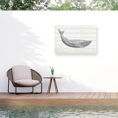 "Underwater Life I Blue" Outdoor Canvas