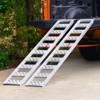 VEVOR Aluminum Ramps, 1250lbs, Straight Ramp with Treads and Load Straps, Portable Loading Ramp for Motorcycles, ATVs, Trucks, Lawn Mower, 2Pcs - 2 of 4