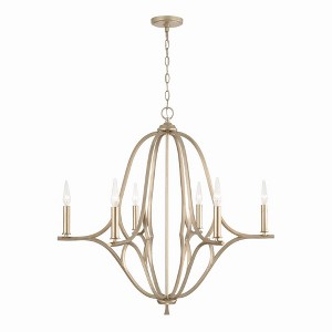Capital Lighting Claire 6 - Light Chandelier in  Brushed Champagne - 1 of 3