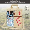 OPUX 3 Bottle Wine Carrier Tote, Insulated Leakproof Cooler Travel Bag, Portable Picnic BYOB Beach Party Gift Christmas - 2 of 4