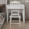 YIYIBYUS 4Pcs Clear Chairs Dining Chair, Clear Stacking Chairs - 3 of 4