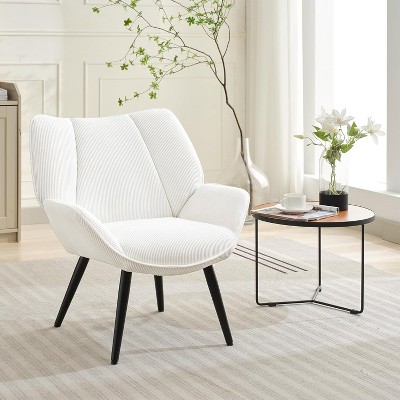 Acekool Cozy Corduroy Accent Chair –  Cozy Corduroy Armchair & Modern Style for Living Rooms, Bedrooms, Offices