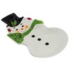 Transpac 8.0 Inch Character Tidbit Plate Christmas Seasonal Tabletop , Vintage Style Santa Snowman (1PC) - 3 of 3