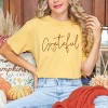 Simply Sage Market Grateful Heart Garment Dyed Tee - S - Mustard - 2 of 4