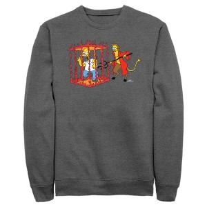 Men's The Simpsons Devil Flanders Sweatshirt - 1 of 4
