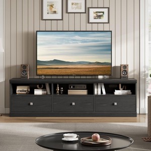 TV Stand for TVs Up to 80", 70in Entertainment Center with Storage Drawer and Open Shelves,Modern TV Console Media Cabinet for Living Room - 1 of 4