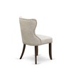 East West Furniture,Set of 2 Modern Chairs- Kitchen Chair Includes Mahogany Wood Frame - 4 of 4