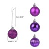Unique Bargains Acrylic DIY Craft Party Christmas Tree Ornament Hanging Balls 1.18" 24 Pcs - 2 of 4