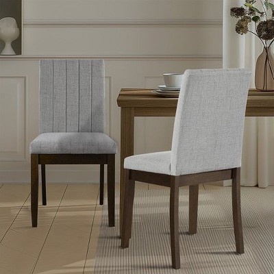 NicBex Mid Century Vintage Dining Chairs Set of 2 with Upholstered High Back,Stylish Accent Chairs for Dining Room,Kitchen,Office