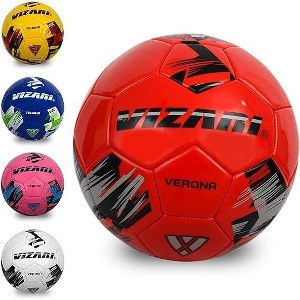 Vizari Verona Soccer Ball for Outdoor Training and Fun Play | Three-Tone Soccer Outdoor Ball with Rubber Bladder & Shiny PVC Cover for Durability | Best Soccer Ball for Kids Boys Girls Youth & Adults - 1 of 4