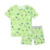 Bellabu Bear Toddler Soccer Bamboo Kids Pajama Short Set - 3 of 3
