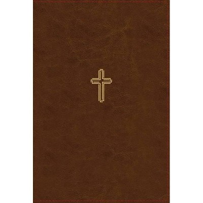 Nasb, Thinline Bible, Giant Print, Leathersoft, Brown, Red Letter Edition, 1995 Text, Thumb Indexed, Comfort Print - Large Print by  Zondervan