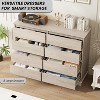 Dresser for Bedroom with 8 Drawers, Wooden Storage Organizer Unit for Closet, Living Room - 4 of 4