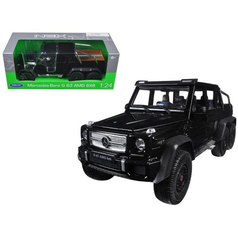 Mercedes G 63 Amg 6x6 Black 124 Diecast Model Car By Welly