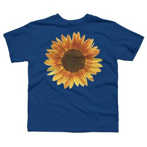 Boy's Design By Humans Sunflower By Maryedenoa T-Shirt - 1 of 4