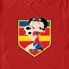 Men's Betty Boop Spain Blue Soccer Badge T-Shirt - image 2 of 4