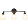 3-Light Essentix Traditional Vanity Uplight Downlight Wall Mounted Fixture - Lalia Home - 2 of 4