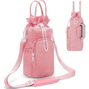BABYYER Water Bottle Holder with Strap,Water Bottle Carrier Bag for Tumbler with Handle, Insulated Water Bottle Sling Bag with Phone Pouch - 1 of 4
