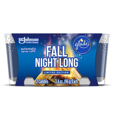 Glade Candle Fall Night Long - 2pk/3.4oz