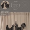 Farmstead Chicken and Rooster Shower Curtain 72x72 VHC Brands - 4 of 4