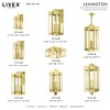 Livex Lighting Lexington 4 - Light Post Light in  Natural Brass - 3 of 4