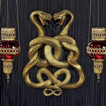 Design Toscano Egyptian Infinity Cobra Twins Wall Plaque