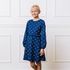 Hope & Henry Girls' Long Sleeve Ruffle Waist Dress, Kids - 2 of 4