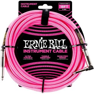 Ernie Ball 18' Straight to Angle Braided Instrument Cable - 1 of 1