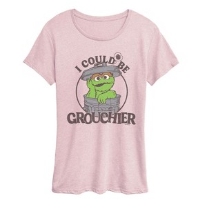 Women's - Sesame Street - I Could Be Grouchier Oscar Short Sleeve Graphic T-Shirt - 1 of 2