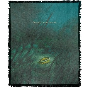 Lord Of The Rings One Ring To Rule Them All Blanket 50"x60" Woven Tapestry - 1 of 4