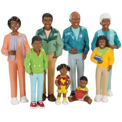 african american dollhouse family