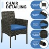 Yaheetech 4-Piece Patio Rattan Sofa & Table Set with Tempered-Glass Tabletop - 4 of 4