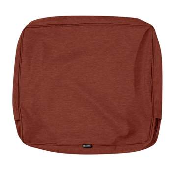 21" x 15" Montlake FadeSafe Water-Resistant Patio Lounge Back Cushion Cover Rust - Classic Accessories