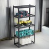 ROOMTEC 5 Tier Heavy Duty Metal Storage Shelves, Adjustable Standing Storage Shelf Units Rack for Garages, Kitchen (72"H x 35.4"W x 17.7"D) - 3 of 4