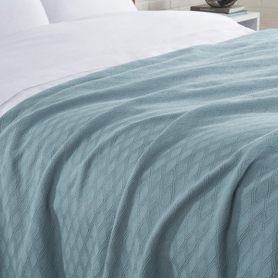 Teal Twin Cooling Eucalyptus Cotton Bed Blanket