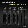 Bumper Weight Plates 2 Inch Barbell Bumper Plates Pairs Set 10-45 Lbs Rubber Bumper Plates Set Of 2 for Home Gym - 3 of 4