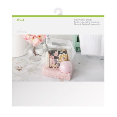 Cricut 6ct 12x12 Acetate Sheets Clear: Craft Cutting Materials for Cricut Machines, PET, 6 Pack