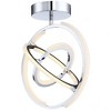 Artcraft Lighting Trilogy 1 - Light Semi-Flush Mount in  Polished Nickel - 4 of 4