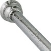 Home Mart Goods Satin Nickel Metal Shower Curtain Tension Rod Rust Resistant Non-Slip - 42"-72" - 2 of 4