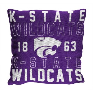NCAA Kansas State Wildcats Stacked Woven Pillow - 1 of 3