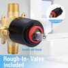 WOWOW Single Handle 5-Spray Tub and Shower Faucet 1.8 GPM with High Pressure Showerhead Valve Included - 4 of 4