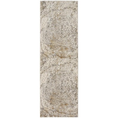 Parker Transitional Abstract Ivory/Tan/Gray Area Rug