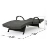 GDFStudio Olivia Outdoor Wicker Armed Adjustable Chaise Lounge - image 3 of 4